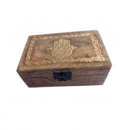 CAJA madera Hamsa